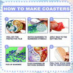 8-Pack Diamond Art Coaster Kit - Image 7