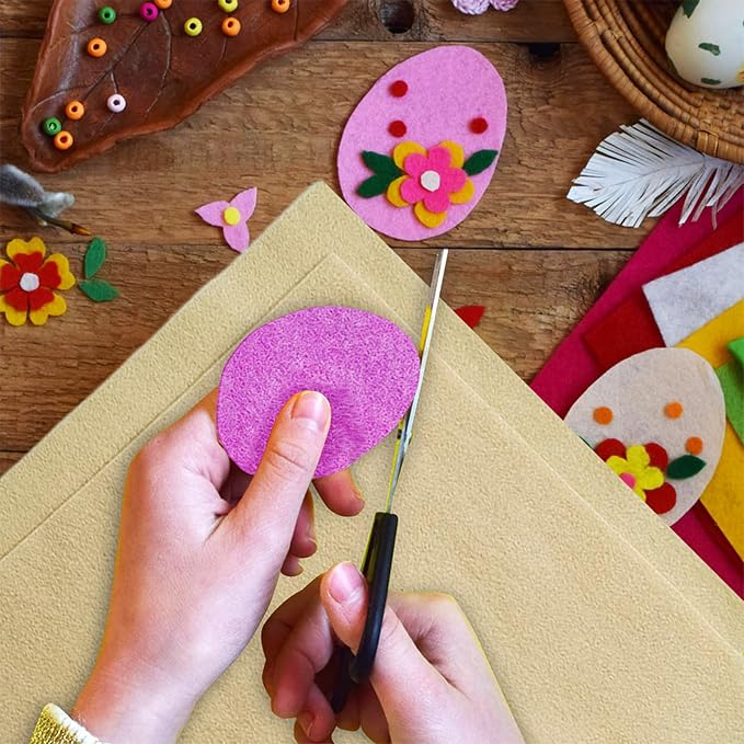 Jtnohx Color Felt, Soft Felt Sheets, 1.4mm Thick 8"x12" Handicraft Felt Fabrics - Image 5