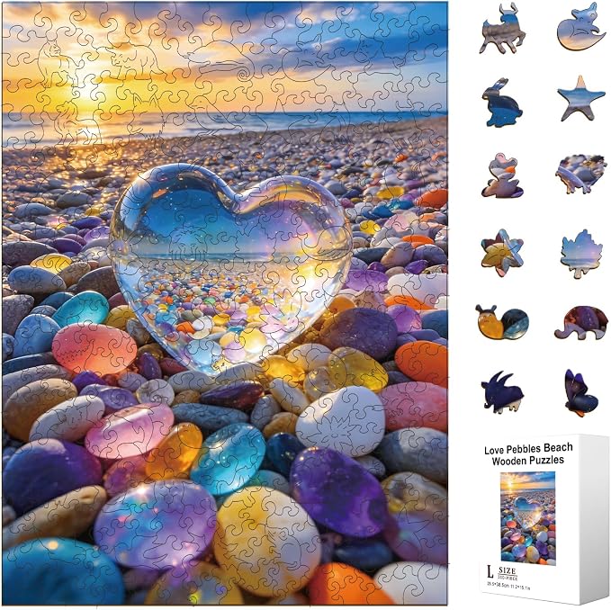 300pcs Wooden Puzzles for Adults Unique Animal Shaped Pieces | Colorful Funny by Unknown