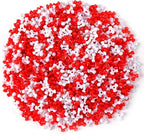 UPINS Red White Tri Beads by UPINS