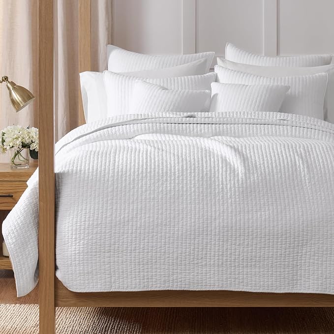 Levtex Home Cross Stitch Reversible Full/Queen Quilt Set and 2 Pillow Shams - Image 3