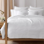Levtex Home Cross Stitch Reversible Full/Queen Quilt Set and 2 Pillow Shams - Image 3