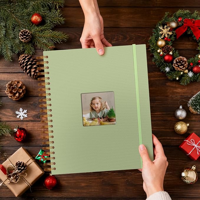 8.5x11 Inch Scrapbook Photo Album, Linen Cover DIY Scrapbooks - Image 8