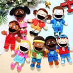 Lenwen 8 Piece Kids Hand Puppet Gifts Set 12 Inch Multicultural Plush Hand - Image 4