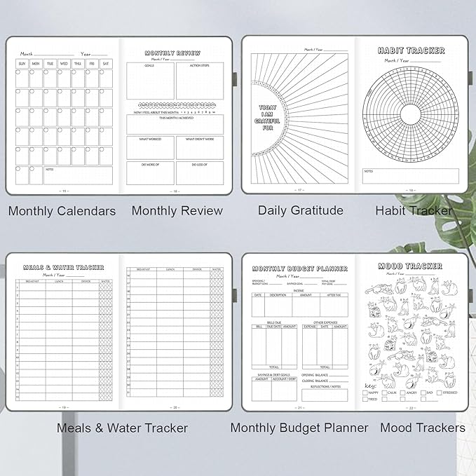 Premade Dotted Journal Notebook, Pre-made Dot Grid Notebook - Image 5