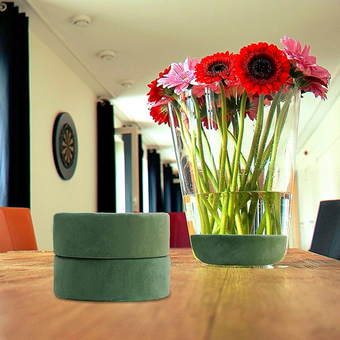 Max Shape Round Floral Foam Blocks, 4.72'' Dry Floral Foam - Image 4