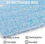 32000Pcs Pastel Blue Rhinestones - Image 3