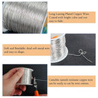 203 Feet Tarnish Resistant Copper Wires 24 Gauge/0.5mm Jewelry Craft Wires - Image 3