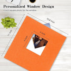 potricher Large Photo Album Self Adhesive 4x6 5x7 8x10 Pictures Linen Cover 40 - Image 2