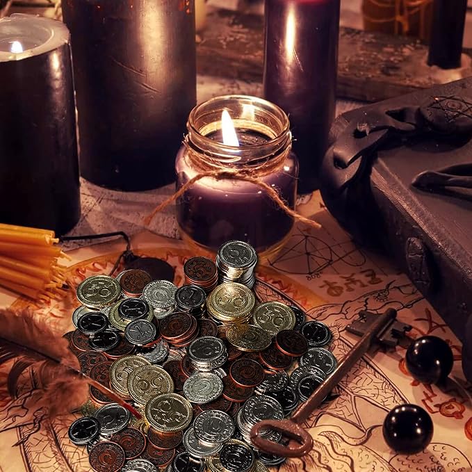 CZYY Metal Game Coins Set, 60 Fantasy Currency Tokens - Image 7
