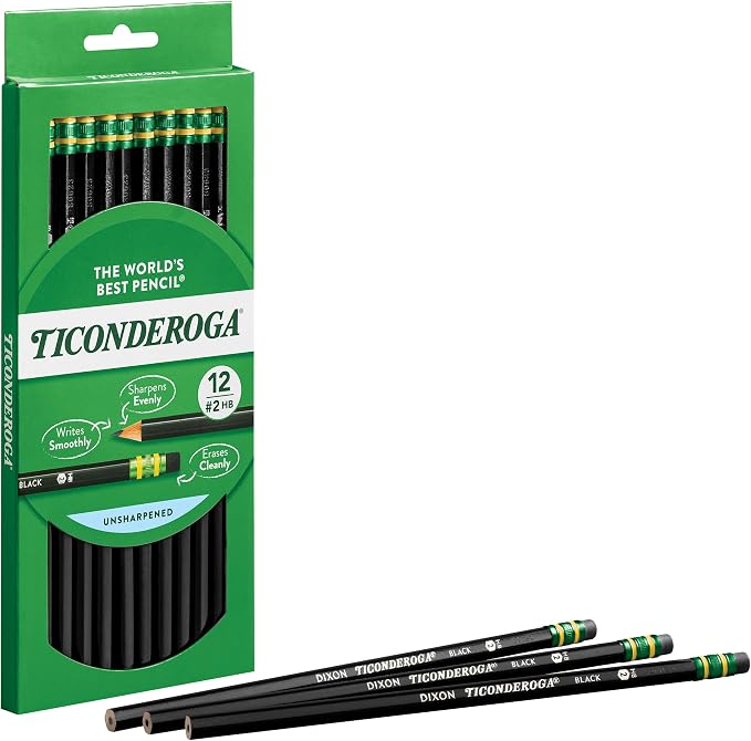 Ticonderoga Pencils, Wood-Cased Graphite, #2 HB Soft - Image 4