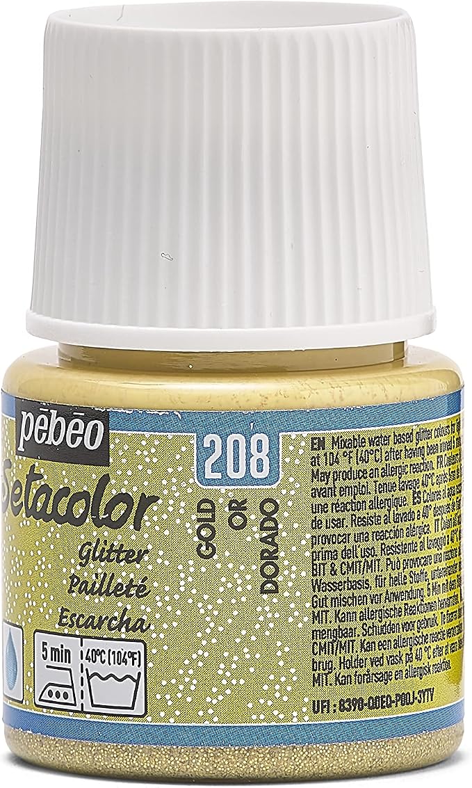 Pebeo Light Fabrics Glitter Setacolor Fabric Paint - Image 5