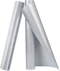 TORC Silver Glitter HTV Heat Transfer Vinyl Roll 12 inch x 10 ft Iron on Vinyl by TORC