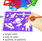 HADDIY Kids Drawing Stencils Set - Image 4