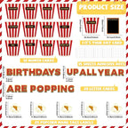 Loneliness 66PCS Popcorn Birthday Bulletin Board Set Classroom Decorations - Image 2