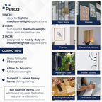Perco Double Sided Tape Squares, 95 Pre-Cut Mounting Squares – 50 1"x1" - Image 3