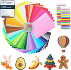 moinkerin 50Pcs Felt Sheets for Crafts by moinkerin