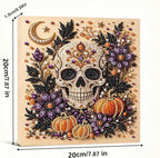 POETRYDRAW Halloween Decor Sugar Skull Pearl Art Kit - Image 3