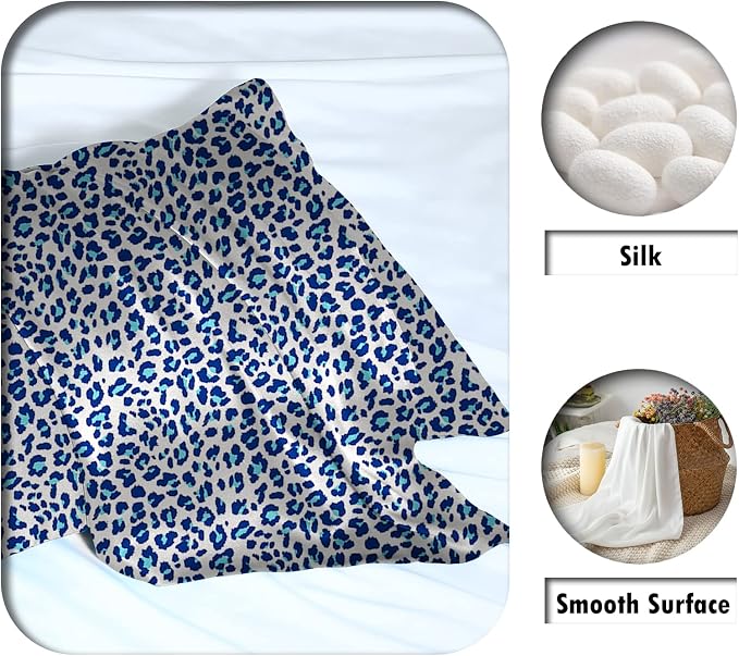 Mulberry Silk Pillowcase for Hair and Skin Standard Size Leopard Print Pillow - Image 2