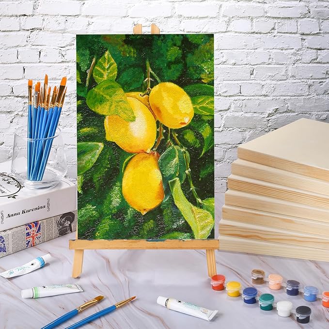 Aodaer 8 Pack Wood Panels 8 x 12 Inch Wooden Panels Canvas Unfinished Craft - Image 5