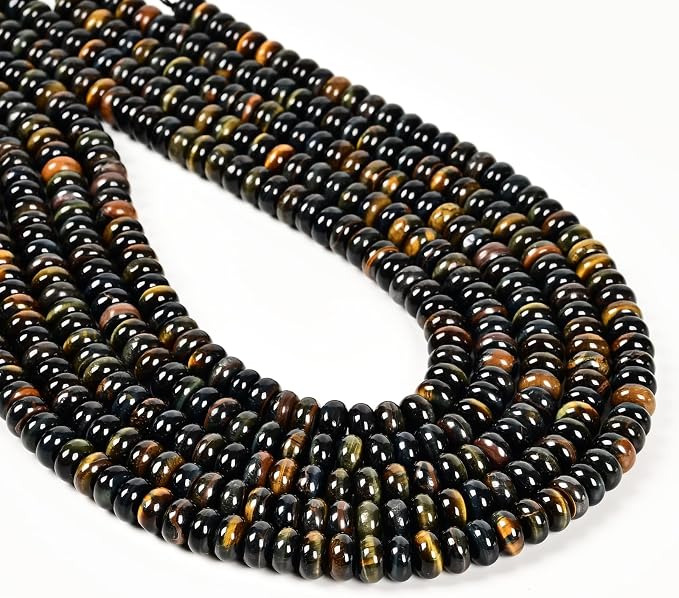 ICAI Beads Natural 5x8mm Rondelle Beads, Natural Abacus Disk Stone Beads Loose - Image 4