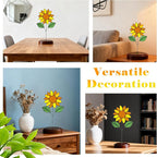 Stained Glass Flowers, Stained Glass Sunflower - Image 5