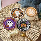 Gemozaic 8PCS Halloween Diamond Art Coasters Kit - Image 2