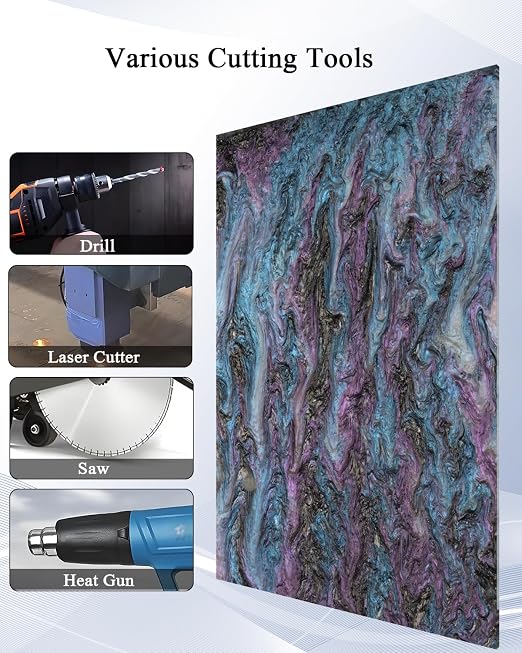TOEPODO Pearl Cast Acrylic Sheets Pearlescent Glitter Acrylic Sheet 1/8 - Image 5