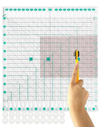 Quilting Ruler for Precise Fabric Cutting 11.5" x 10.5" Quilt Rulers Quilting by Karpoulra