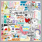 Love Music Inspirational Stickers by Unknown