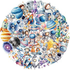 50 Pcs Clear PET Outer Space Stickers - Image 6