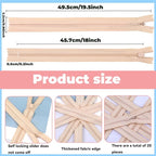 YAKA 20pcs Lvory Nylon Invisible Zippers Tailor Sewing Tools Garment - Image 2