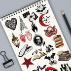 50 Pcs Clear A Court of Eternal Night Stickers - Image 5