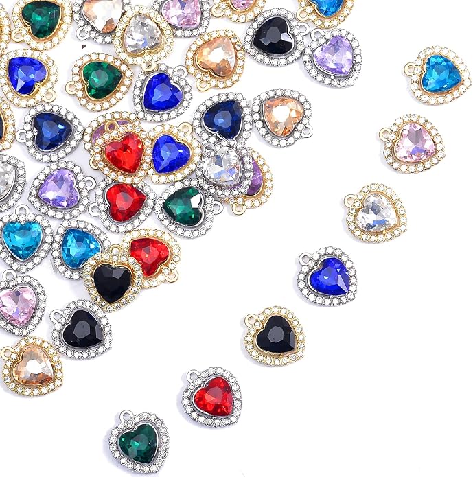 stino 40/48Pcs Paired Crystal Pendants Charms by stino