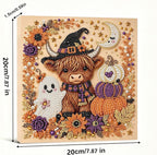 POETRYDRAW Halloween Decor Highland Cow Pearl Art Kit - Image 6