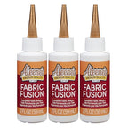 Aleene's Fusion Fabric Adhesive 2 fl oz 3-Pack, Washable Fabric Glue by Aleenes