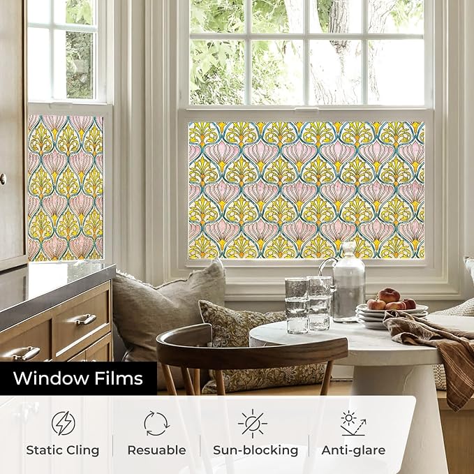 3D Stained Glass Window Film, Decorative Window Privacy Film - Image 4