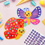 JULEASEL DIY Mirror Mosaic Butterfly Art Craft Kit Girls Toy Gift - Image 2