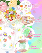 FIVEIZERO 100PCS Cute Slime Charms, Kawaii Flatback Resin Charms | 50+ Unique - Image 3