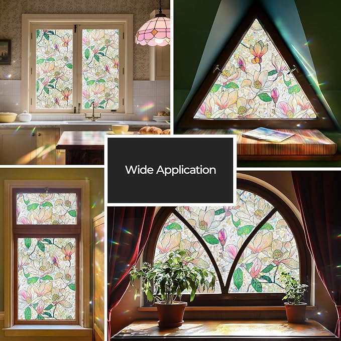 ADD.HERES Window Privacy Film, Stained Glass Decorative Static Cling, Removable - Image 7