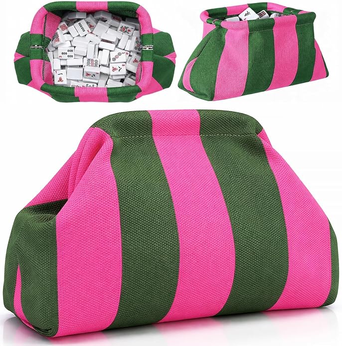 Mahjong Tile Bag Woven Clutch Purses by Unknown