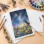 100 Sheets Watercolor Paper 7x10 inch, 300 GSM Deckled Edge Paper - Image 5