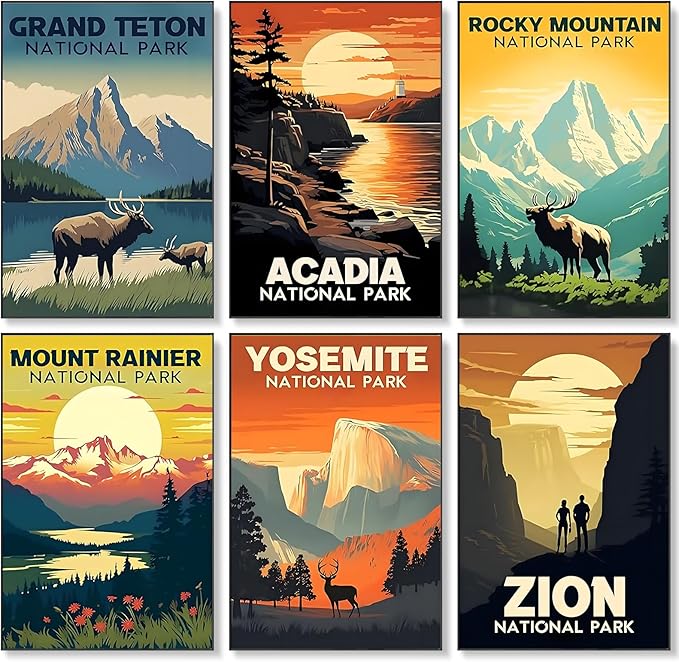 Fountor 6 Pack Paint by Numbers Kit by Fountor