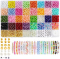 Funtopia 2085pcs Pearl Beads, 32 Colors Colorful Round Beads by Funtopia