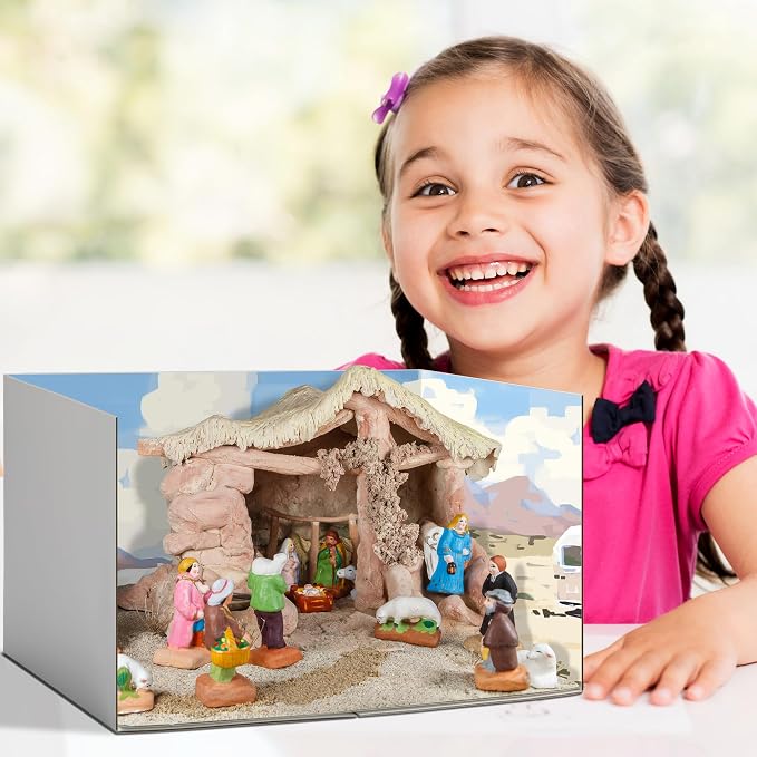 codree 6 Pcs Lengthen Cardboard Diorama Kit, 13 x 8.7 x 8.3 Inch Diorama Box - Image 6