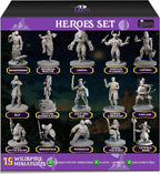 Wildspire Hero, Player-Character, NPC DND Miniatures, 28mm32mm Unpainted D&D by WildspireMiniatures