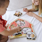 Melissa & Doug Barnyard Animals Jumbo Knob Puzzle, Wooden Peg Puzzle - Image 7