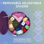 CRAFTISS Crochet Bag Organizer & Yarn Storage Bag, Knitting Bag and Yarn Holder - Image 3