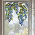 Original Hand Drawn Wisteria Stained Glass Window Border Film, Transparent by ChicSkin