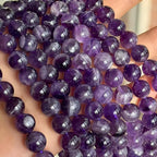 MJDCB Natural Dreamy Amethyst Beads Round Stone Beads DIY Loose Beads - Image 6